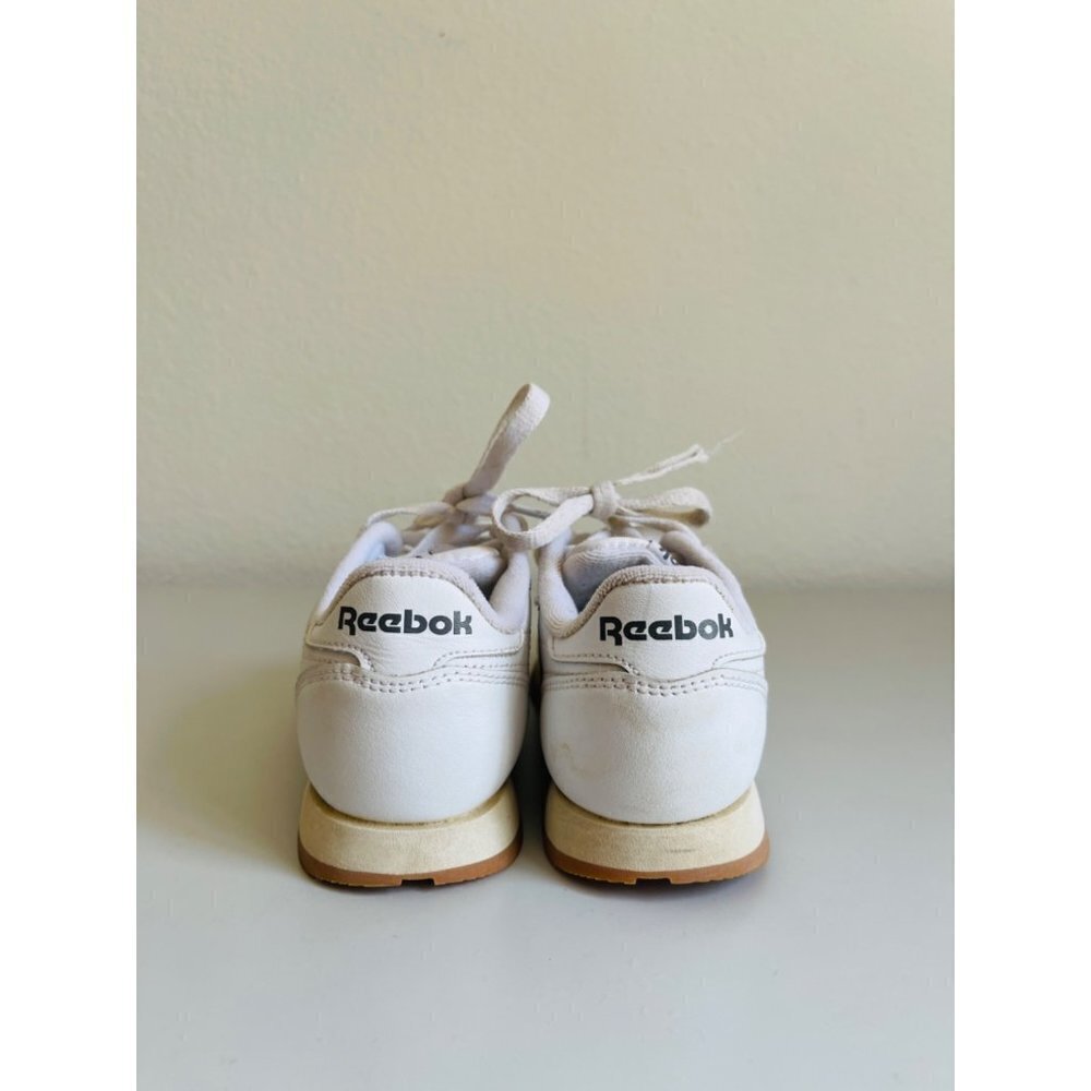 Reebok All White Kids Sneakers - Big boy Sz 1 - Picture 3 of 8